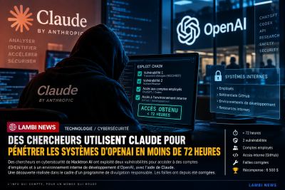 Cybersécurité : des chercheurs utilisent Claude pour pénétrer les systèmes internes d’OpenAI en moins de 72 heures