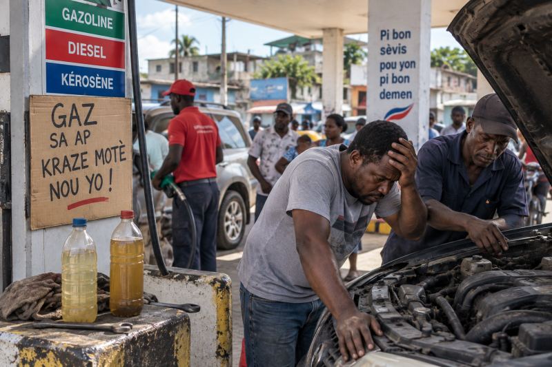 Haïti : des consommateurs dénoncent un carburant de mauvaise qualité qui endommagerait leurs véhicules
